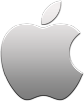 logo apple the silver